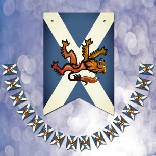 Vintage Scottish Flagga Party, Skottland, Rampant