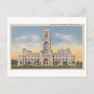 Vintage Scottish Rite-katedralen, Indianapolis Vykort