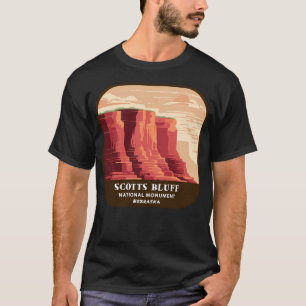Vintage Scotts Bluff National Monument (Nebraska) T Shirt