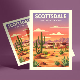 Vintage Scottsdale Arizona Vykort