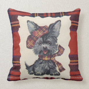 Vintage Scotty Hund Kudde
