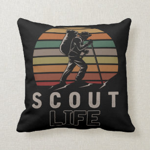 Vintage Scout Nature Camper Exdoor Hiker Kudde