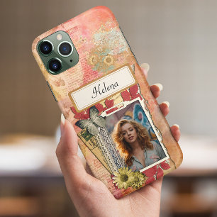Vintage Scrapbooking Collage & Anpassningsbar Phot
