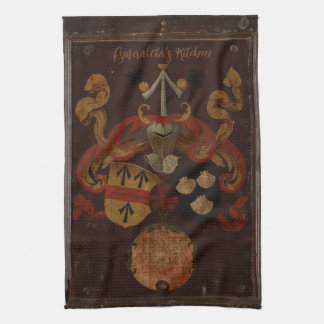 Vintage Script Family Recipe Name Kitchen Towel Kökshandduk