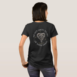 Vintage Scripture Celtic Heart in Cross  T Shirt