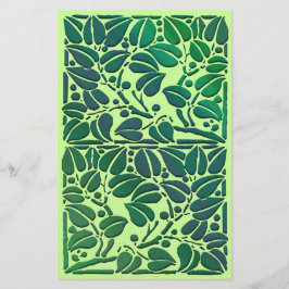 Vintage Scrolling Löv Scrapbook Papper