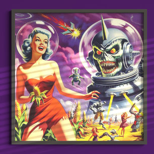 Vintage-SCSI-PIN-kod Poster