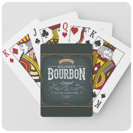 Vintage Se ADD NAMN American Bourbon Whiskey Pub Casinokort