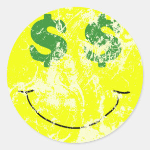 Vintage Se Grönt-fästmärke Runt Klistermärke