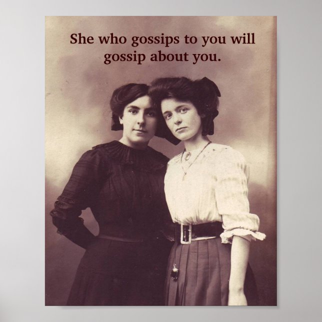 Vintage - Se på Gossip! Poster (Framsidan)