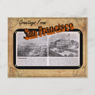 Vintage Se San Francisco-vykort Vykort