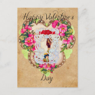 Vintage Se Valentine vykort