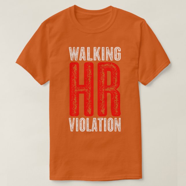 Vintage Se Walking HR-överträdelse T Shirt (Design framsida)