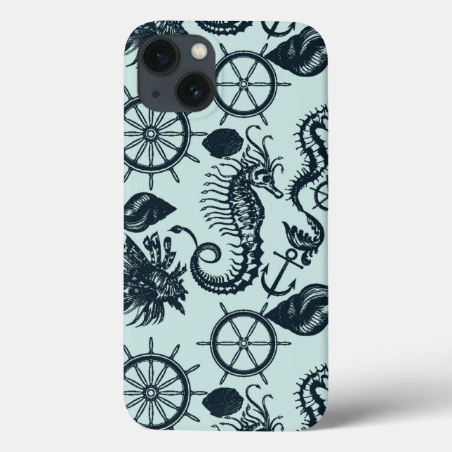 Vintage Sea Animal Mönster (Baksida)