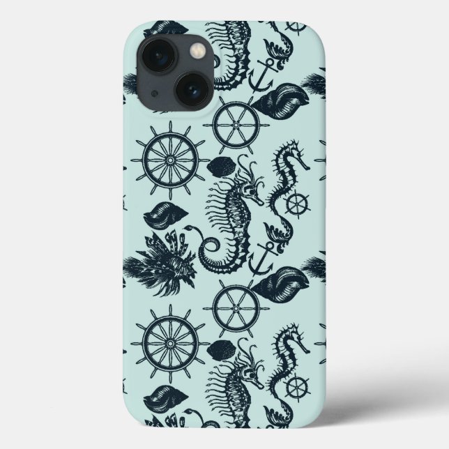 Vintage Sea Animal Mönster (Baksida)