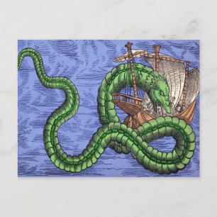 Vintage Sea Dragon Postcard Vykort