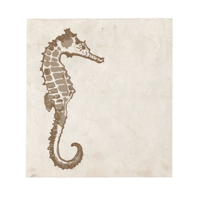Vintage Sea Horse Anteckningsblock (Framsida)