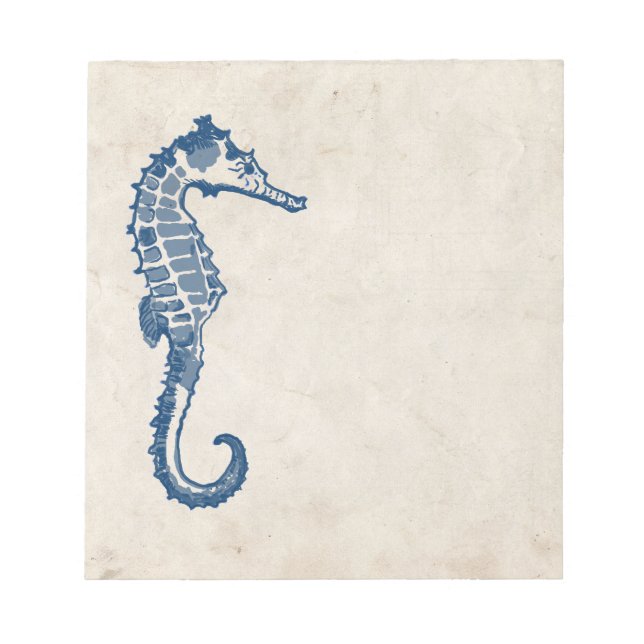 Vintage Sea Horse Anteckningsblock (Framsida)