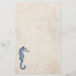 Vintage Sea Horse Brevpapper