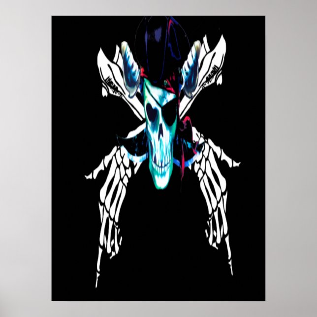 Vintage Sea Pirat Poster (Framsidan)