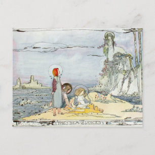 Vintage "Sea Voices" av Jessie M. Kung Vykort