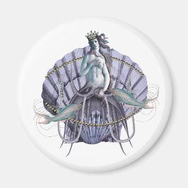 Vintage Sea Witch Collage Magnet