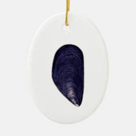 Vintage Seafood - Blue Mussel Julgransprydnad Keramik