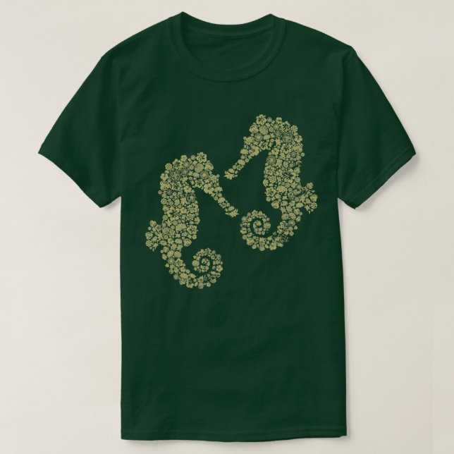 Vintage Seahorse T Shirt (Design framsida)