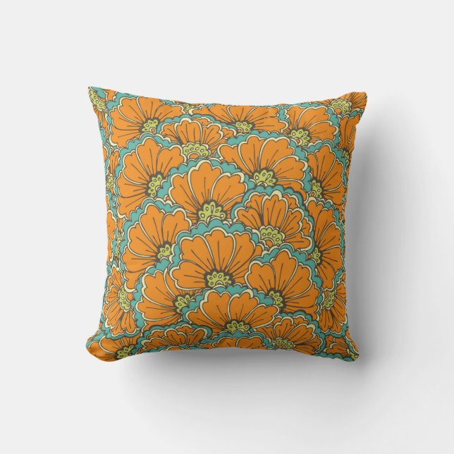 vintage seamless eastern pattern kudde (Framsida)
