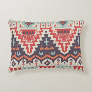 Vintage Seamless Tribal Mönster. Geometrisk etni Prydnadskudde