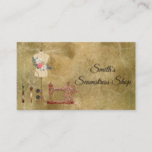 Vintage Seamstress Visitkort