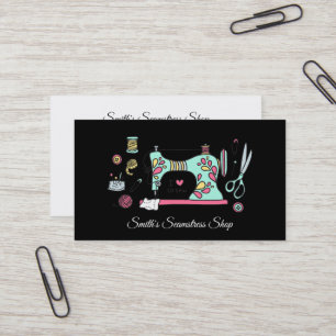 Vintage Seamstress Visitkort