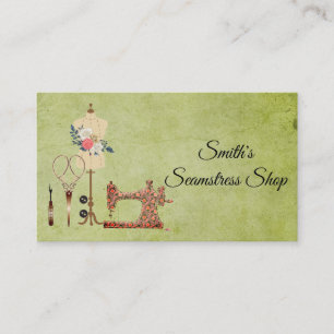 Vintage Seamstress Visitkort
