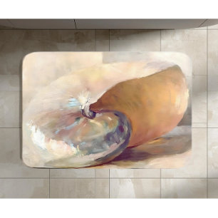 Vintage Seashell-minimalistisk konst, Neutralt kus Badrumsmatta