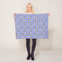 Vintage Seashell Mönster Fleece Blanket