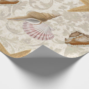 Vintage Seashell Starfish Beach Presentpapper