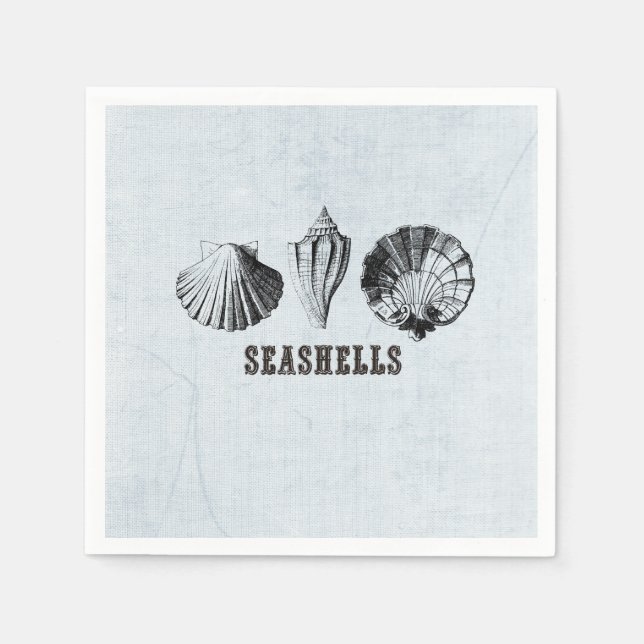 Vintage Seashells Pappersservett (Framsidan)