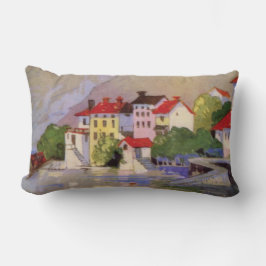 Vintage Seaside Village Italien Turism Lumbarkudde