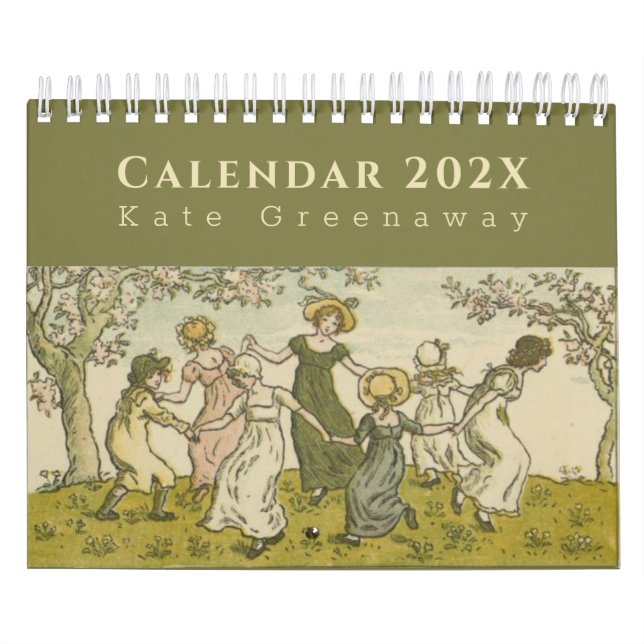 Vintage Seasons av Kate Greenaway Blomsterkransar Kalender (Omslag)