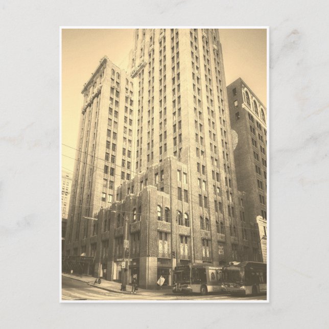 Vintage Seattle Tall Brick Byggnad Vykort (Framsida)