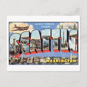 Vintage Seattle vykort