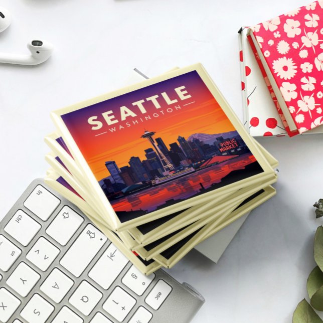 Vintage Seattle Washington Magnet (Skapare uppladdad)