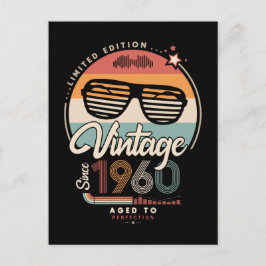 Vintage sedan 1960 vykort