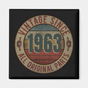 VINTAGE SEDAN 1963 ALLA ORIGINALDELAR MAGNET