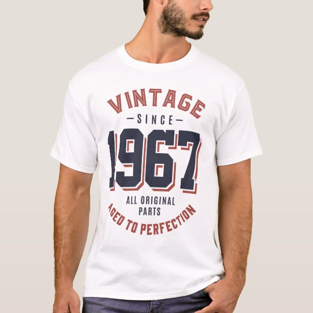 Vintage sedan 1967 t shirt (Framsida)