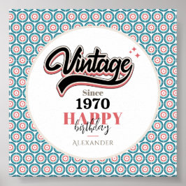 Vintage sedan - 1970 poster