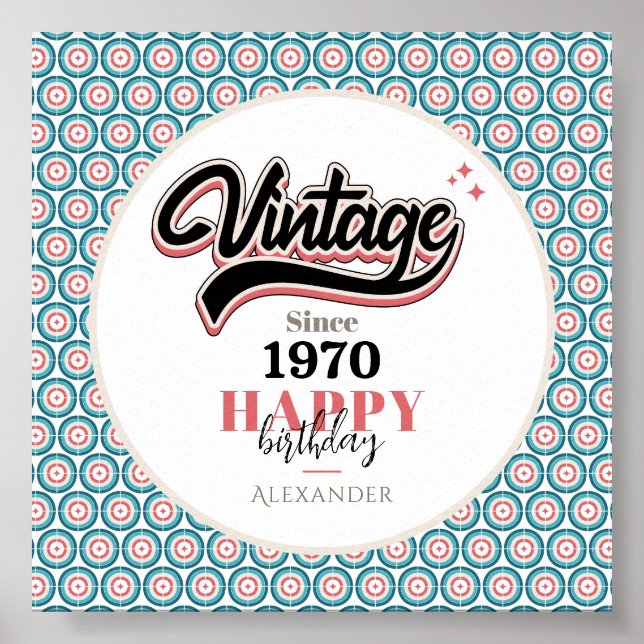 Vintage sedan - 1970 poster (Framsidan)