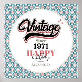 Vintage sedan - 1971 poster