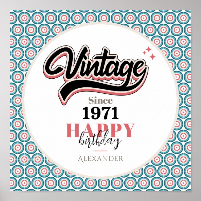 Vintage sedan - 1971 poster (Framsidan)