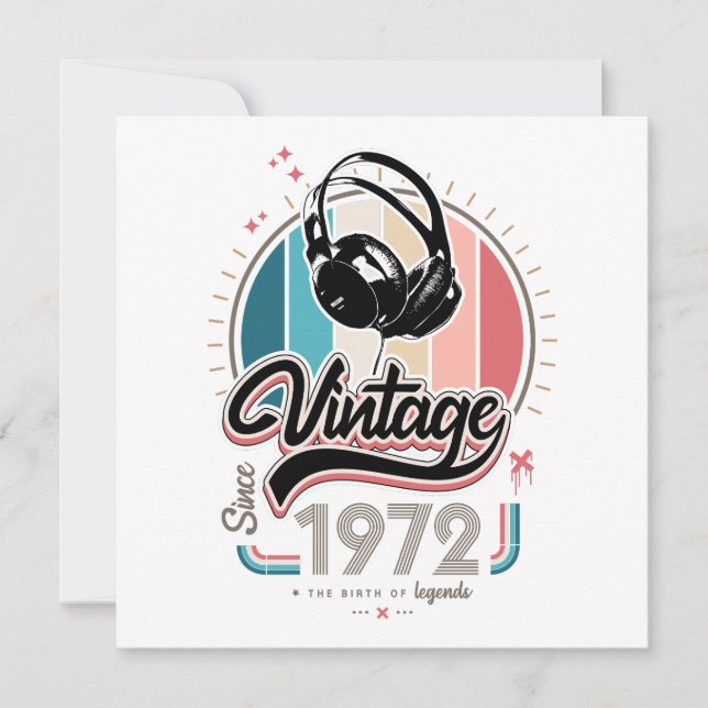 Vintage sedan 1972 års hörlurar (Framsida)